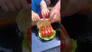 Chinese burger Stone grilled sandwich