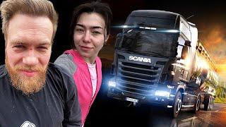 ТАНЯ ЧИКИ-ПИКИ и КУС БЕЗУМНЫЙ ПАША играют в ETS 2