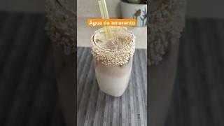 Agua de amaranto deliciosa con pocos ingredientes #amaranto #bebidas #bebidassaludables