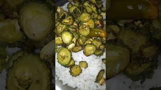 Bitter Gourd Fry Recipe ll #short #bittergourd #bittergourdcurry  #eating #food #viral