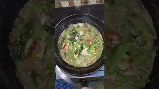 Green amaranth jackfruit seeds curry#shorts#youtubeshorts#viralvideo#video#ytshorts