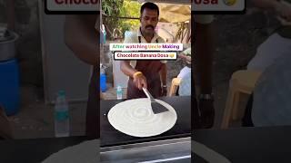 Russian girls famous dosa with cholate #streetfood #youtubeshorts #food #shortsfeed