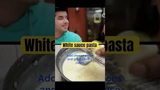 Pasta in white sauce do check description for ingredients #trendingshorts#trendingrecipe#whitepasta