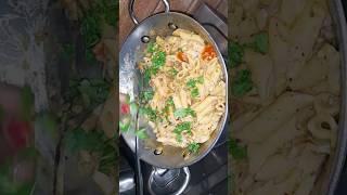 White Sauce Pasta recipe #yummy #whitesaucepasta #shortsfeed #food #easy #foodie #shorts #short