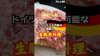 【絶品グルメ】ドイツで入手可能、禁断の生豚肉料理とは...? #shorts #グルメ #生豚 #ドイツグルメ #ハム #Germany