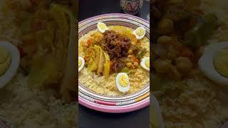 يوميات ماسه // كسكس مغربي بالسبع خضاري // Moroccan couscous