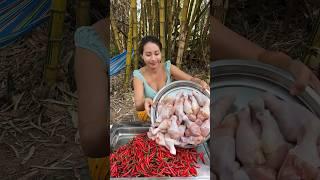 Chicken leg crispy with chili cook recipe #cooking #shortvideo #food #recipe #cookingtv #shorts