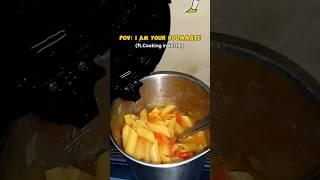 Recipe (5/100) Cooking *Red Sauce Pasta* in kettle || #food #recipe #foodie #hostel #engineering