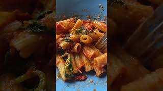 Rigatoni Pasta with Homemade Arrabbiata Sauce #arrabbiata #likeandsubscribe #fullvideostatus