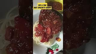 bahan bahan membuat spaghetti enak ala rumahan #spaghetti #cooking #trendingshorts #foodflogger