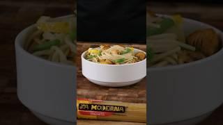 Pasta con pollo marinado en ajo y limón #Pasta TodoComienzaConLaModerna #shorts #recetas