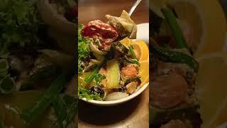 Hot Fish Salad | Baraka Restaurant Kutaisi | Halal Food | Samia's Kitchen | #shorts