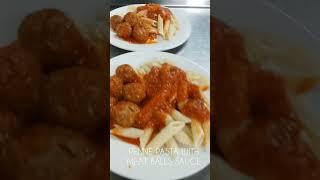 Penne Pasta with Meat Balls Sauce #food #foodie #foodlover #foodblogger #foodshorts #foodvlog #pasta