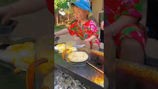 Chinese burger Cooking Ostrich Eggs Together